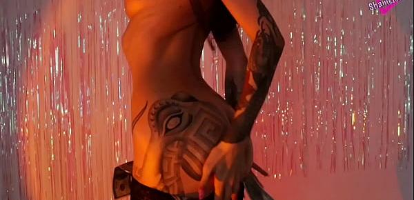 Horny Oily Girl Private Dance for U